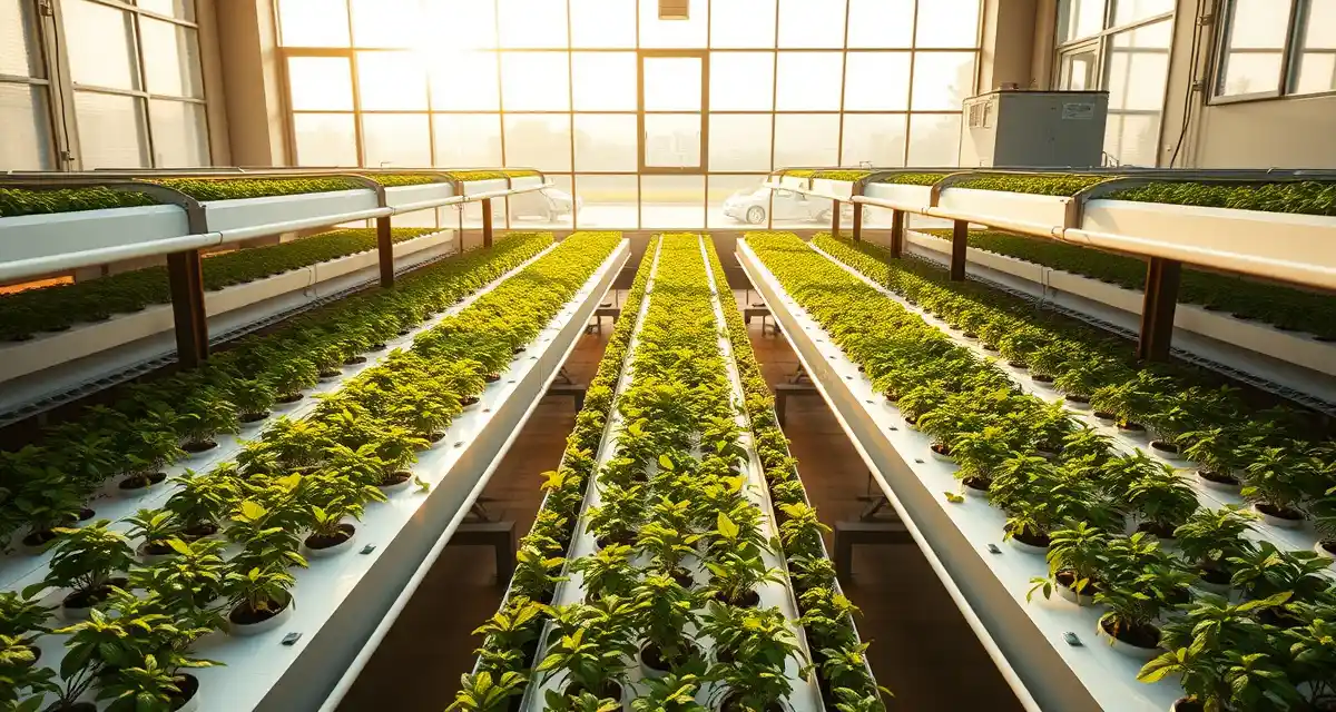 Cricket farming facility demonstrating California zoning compliance Modern California cricket farm facility showing organized vertical farming systems and climate control infrastructure for insect protein production