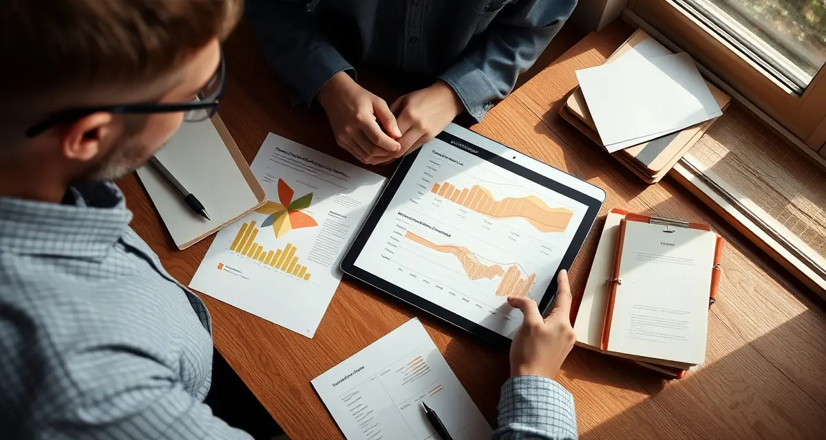 Strategic Planning for Profitable Cricket Farming Cricket farmer reviewing annual production plan documents and targets for sustainable insect protein farming operations