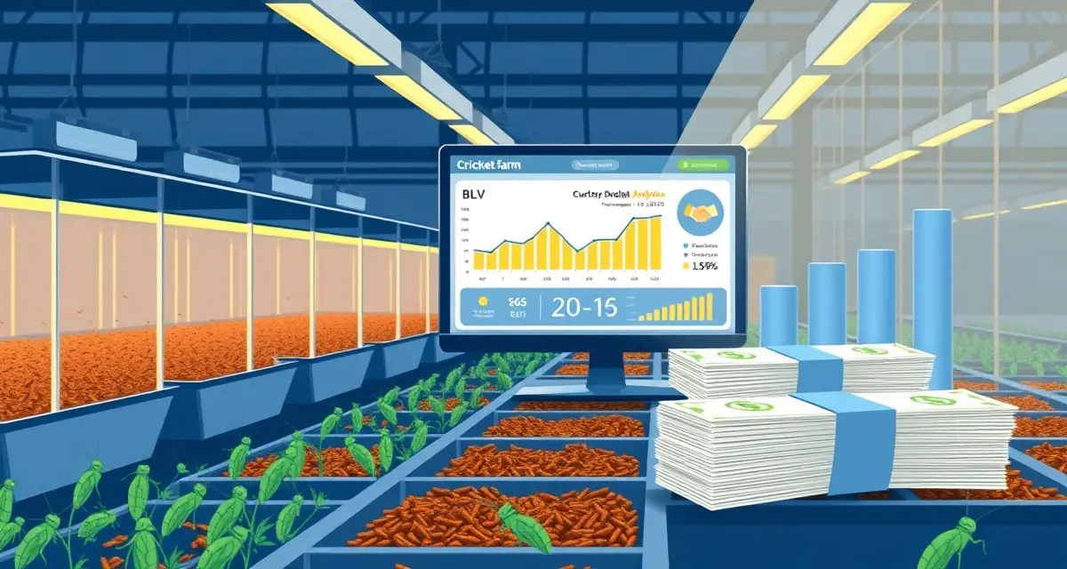CLV metrics dashboard for cricket farming operations Cricket farm customer lifetime value analysis showing CLV calculations and retention metrics for pet store and B2B flour accounts