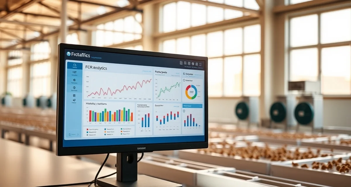 Real-time farm performance metrics dashboard Cricket farm data analytics dashboard showing FCR trends, mortality patterns, and temperature correlation analysis for improved farming decisions.