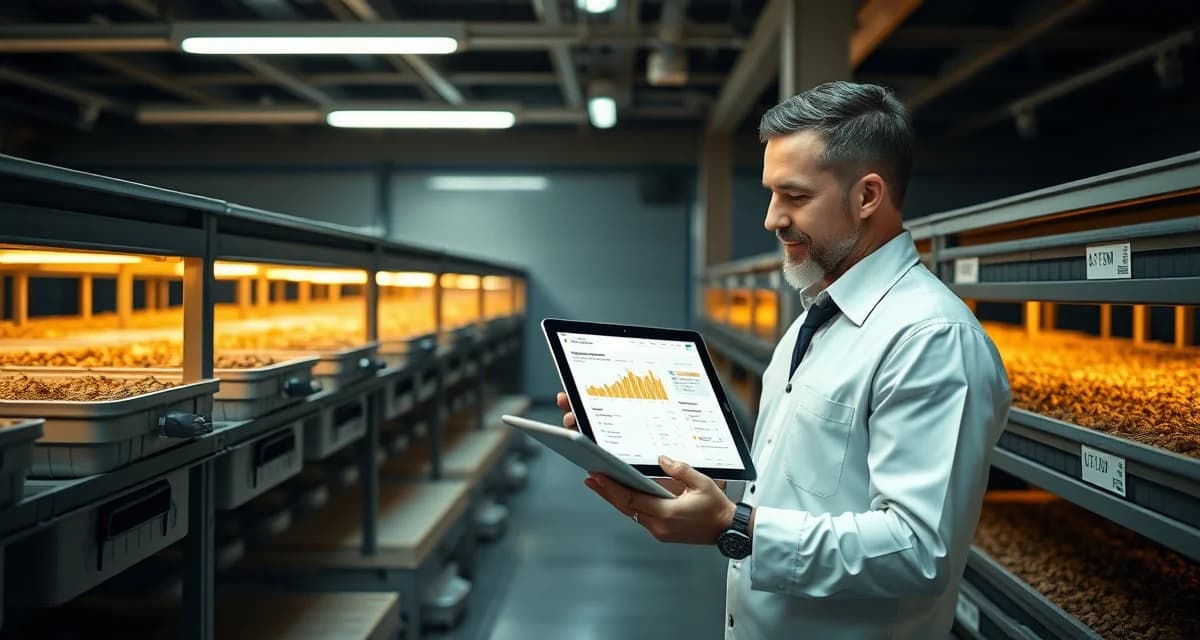 Streamlined order processing in professional cricket farming Cricket farm order management dashboard showing wholesale order processing and fulfillment tracking for live insect production operations