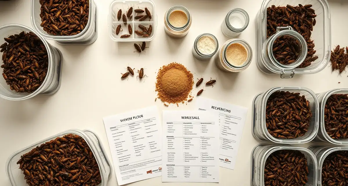 2026 cricket farming wholesale pricing reference Cricket farm wholesale pricing chart showing feeder cricket cost ranges and cricket flour rates for bulk operations