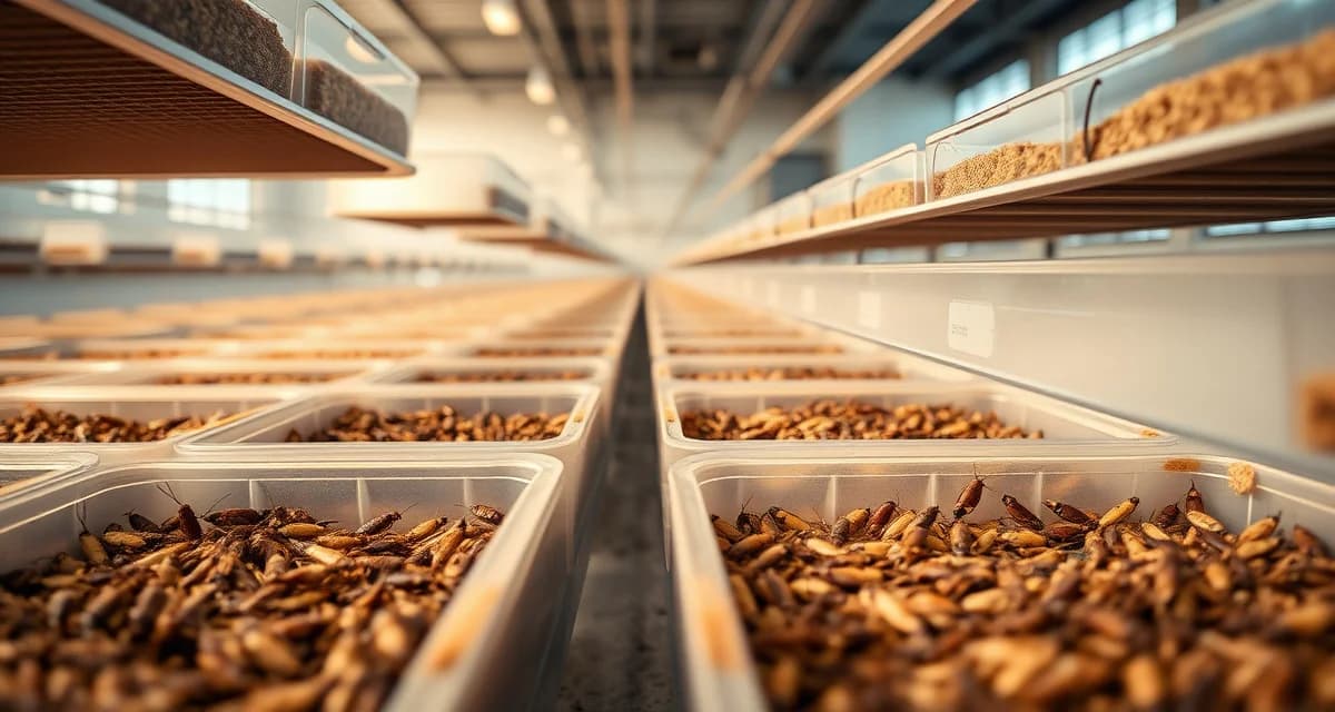 CricketOps Professional Plan cricket farming bins Professional cricket farming operation showing organized breeding bins for insect protein production at scale