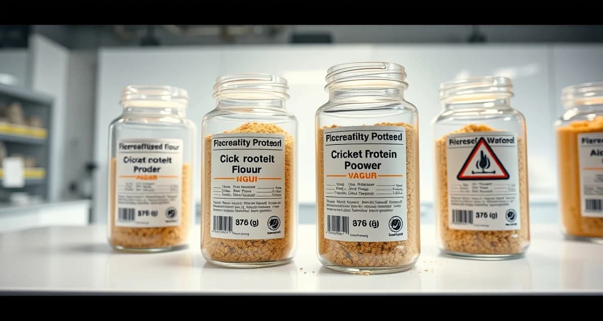 FDA allergen compliance for cricket protein products Cricket flour allergen management controls in food production facility with proper labeling and compliance documentation for shellfish cross-reactivity