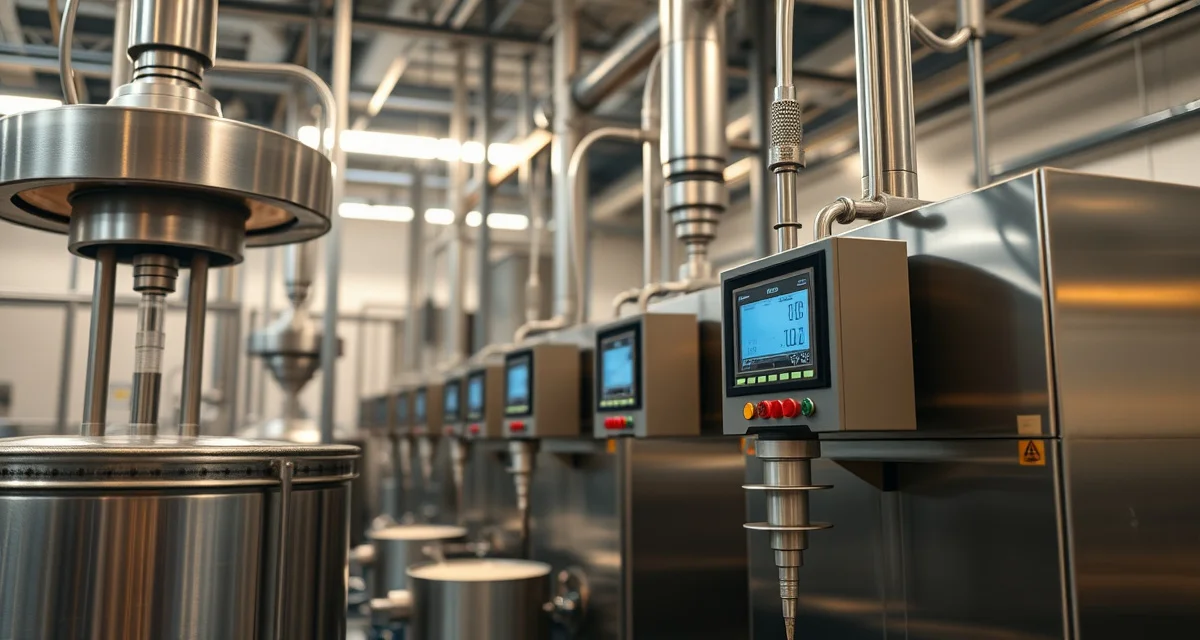 Industrial cricket protein processing at commercial pilot scale Commercial-scale cricket flour production equipment showing thermal processing and quality control systems for pilot batch scaling operations.