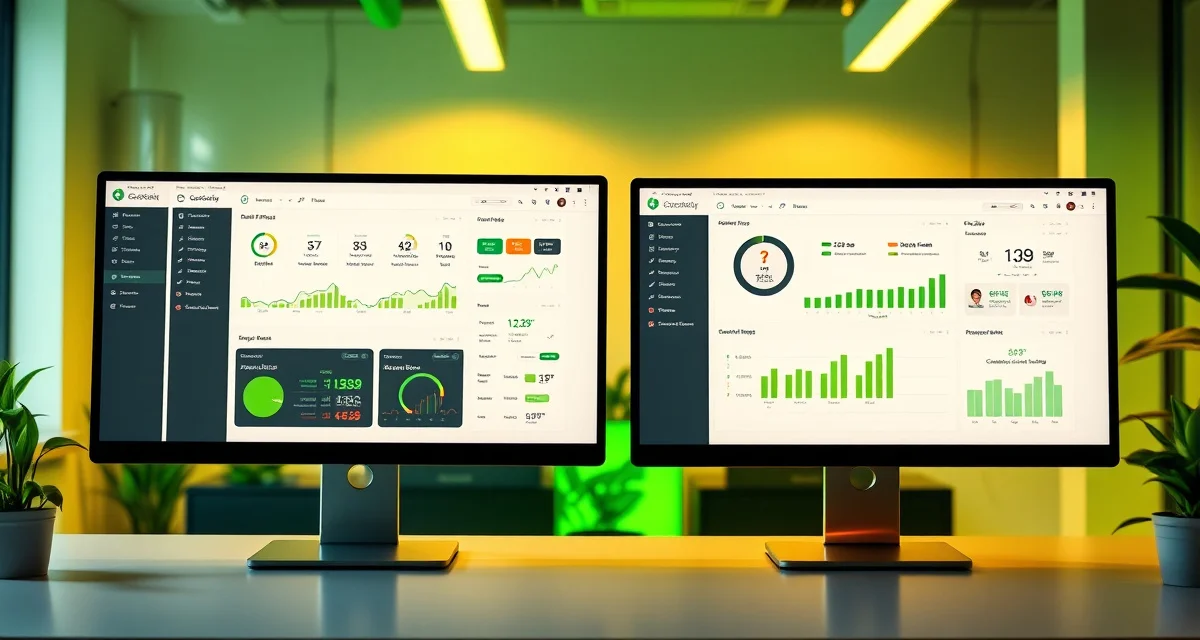 Cricket farming software platform comparison dashboard Side-by-side comparison of CricketOps and FarmHack cricket farm management software platforms showing user interface differences