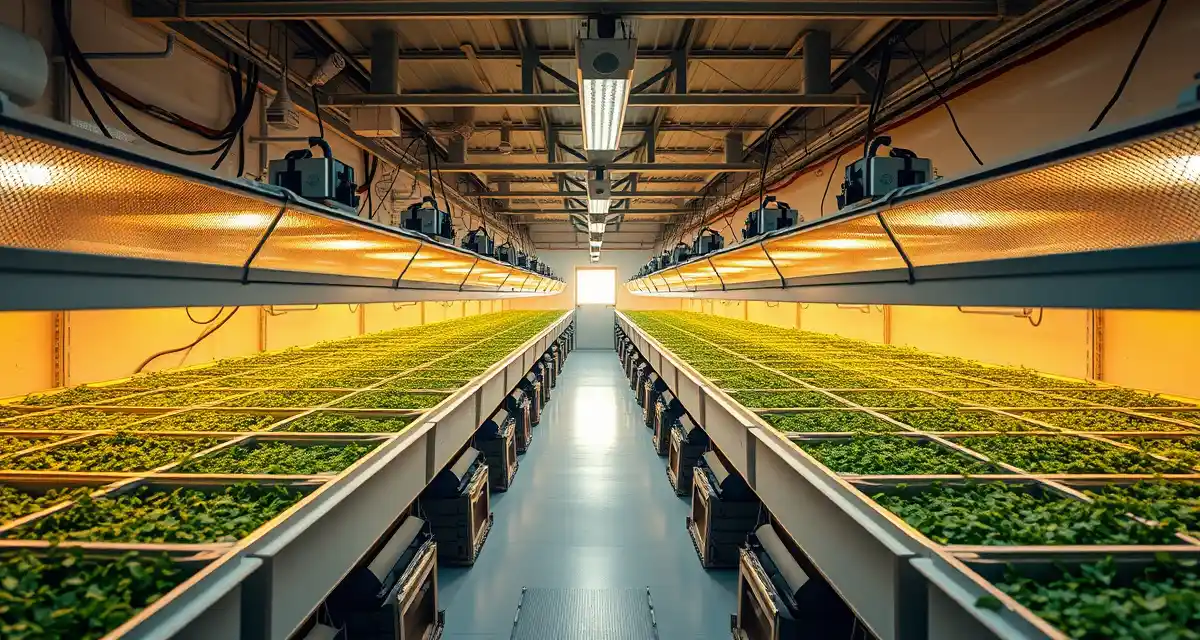 Cricket farming facility layout and zoning compliance in Texas Texas cricket farm zoning requirements facility with organized farming operations and climate control systems for insect protein production