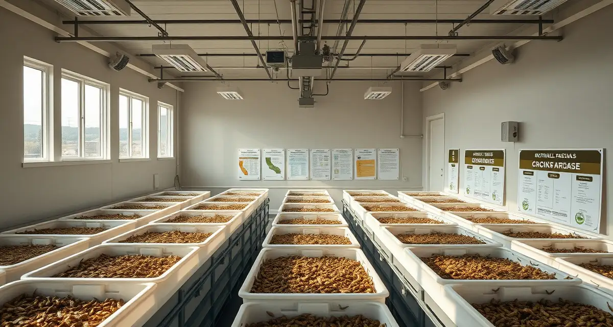Cricket farming regulatory compliance guide for West Coast states Comparison of West Coast cricket farming regulations across California, Oregon, and Washington state with compliance documentation and operational guidelines.
